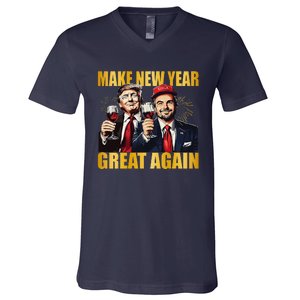 Trump Make New Year Great Again Happy New Years Eve Day V-Neck T-Shirt