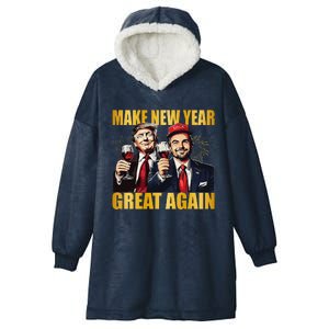 Trump Make New Year Great Again Happy New Years Eve Day Hooded Wearable Blanket