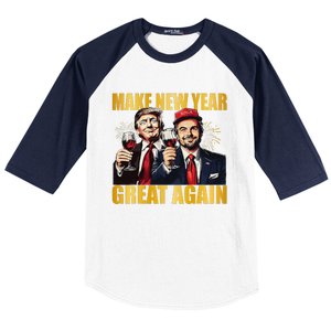 Trump Make New Year Great Again Happy New Years Eve Day Baseball Sleeve Shirt