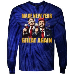 Trump Make New Year Great Again Happy New Years Eve Day Tie-Dye Long Sleeve Shirt