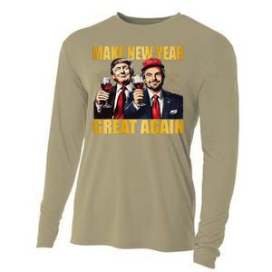 Trump Make New Year Great Again Happy New Years Eve Day Cooling Performance Long Sleeve Crew