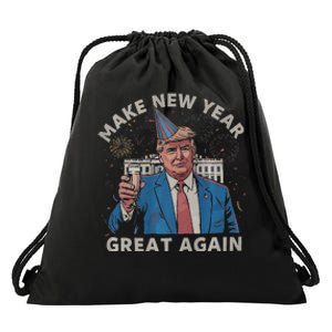 Trump Make New Year Great Again Happy New Years Eve Day 2025 Premium Drawstring Bag