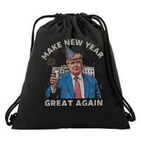 Trump Make New Year Great Again Happy New Years Eve Day 2025 Premium Drawstring Bag