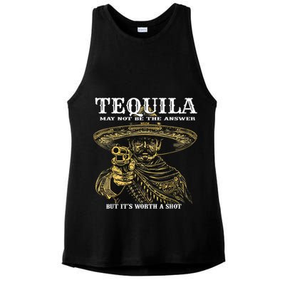 Tequila May Not Be The Answer But It’S Worth A Shot Ladies PosiCharge Tri-Blend Wicking Tank