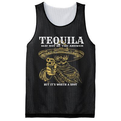 Tequila May Not Be The Answer But It’S Worth A Shot Mesh Reversible Basketball Jersey Tank