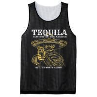 Tequila May Not Be The Answer But It’S Worth A Shot Mesh Reversible Basketball Jersey Tank