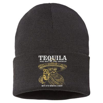 Tequila May Not Be The Answer But It’S Worth A Shot Sustainable Knit Beanie
