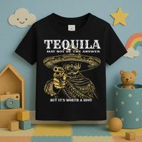 Tequila May Not Be The Answer But It’S Worth A Shot Toddler T-Shirt