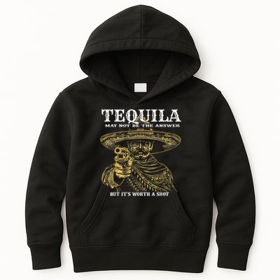 Tequila May Not Be The Answer But It’S Worth A Shot Kids Hoodie