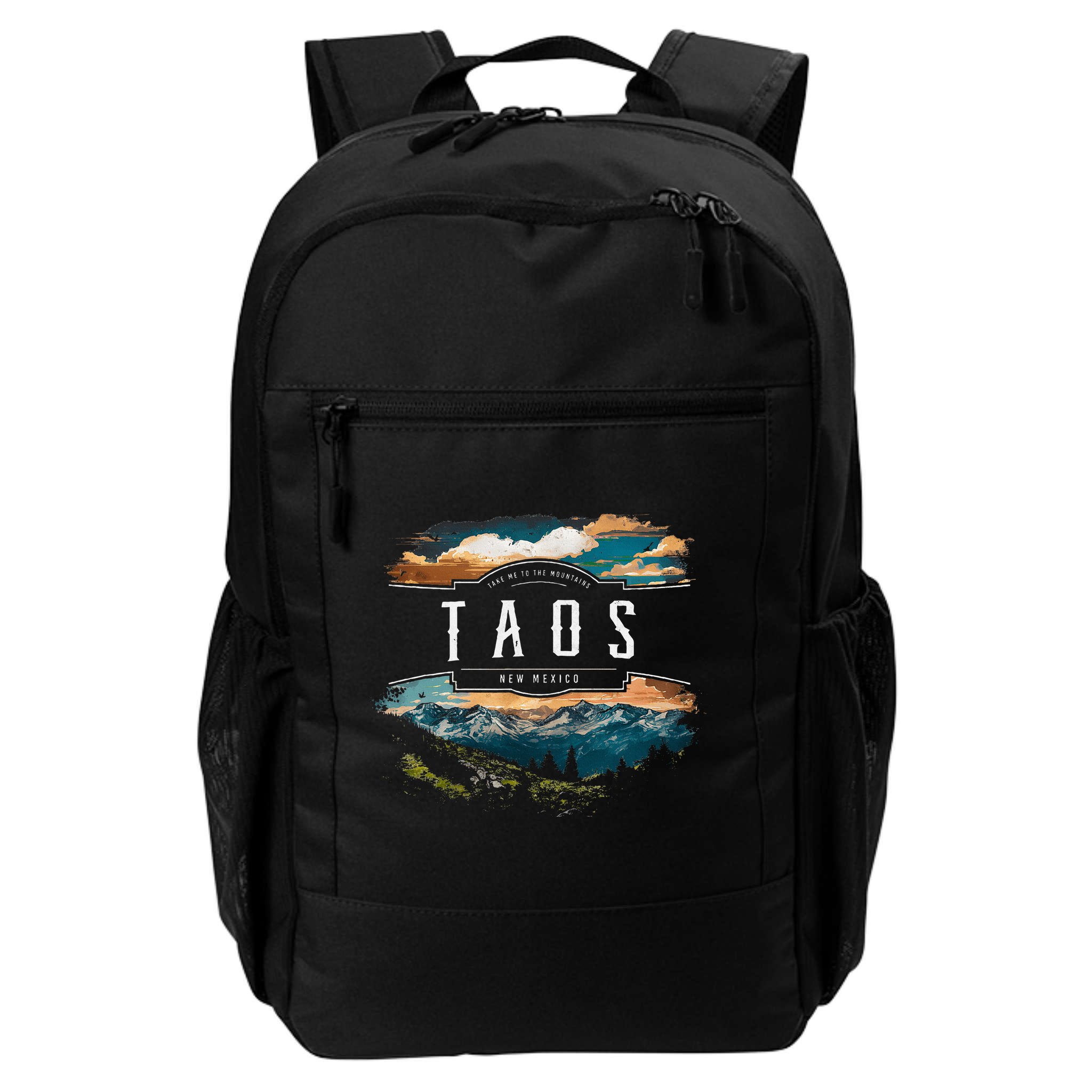 Taos Mountains New Mexico Hiking Outdoors Vintage Backpack