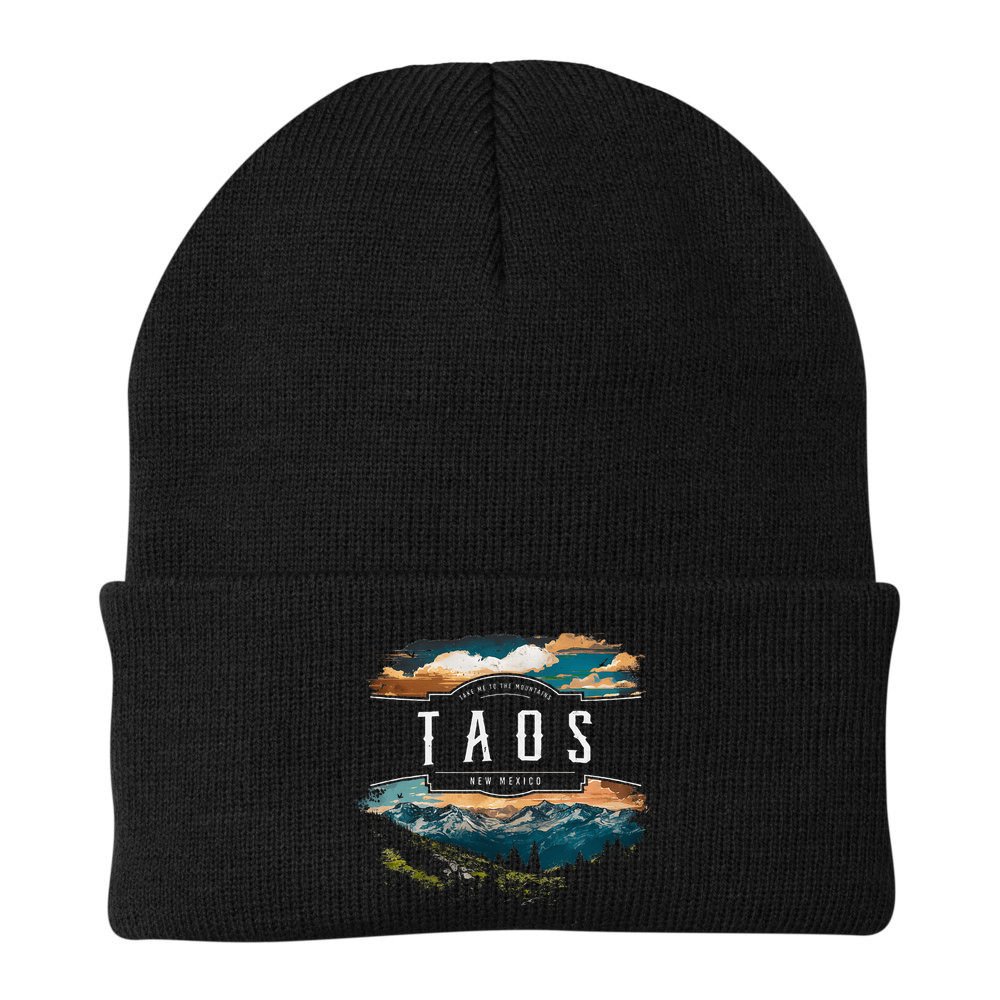 Taos Mountains New Mexico Hiking Outdoors Vintage Beanie