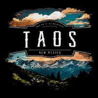 Taos Mountains New Mexico Hiking Outdoors Vintage Womens T-Shirt