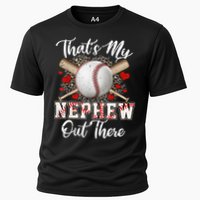That's My Nephew Out There Baseball Aunt Auntie Mothers Day Cooling Performance Crew T-Shirt