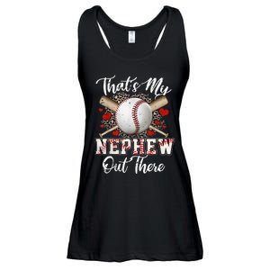 That's My Nephew Out There Baseball Aunt Auntie Mothers Day Ladies Essential Flowy Tank