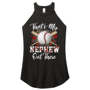 That's My Nephew Out There Baseball Aunt Auntie Mothers Day Women's Perfect Tri Rocker Tank