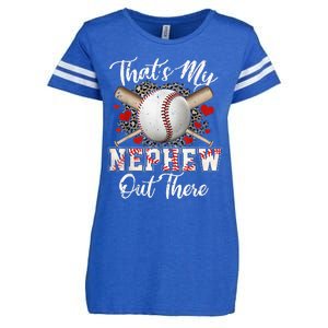 That's My Nephew Out There Baseball Aunt Auntie Mothers Day Enza Ladies Jersey Football T-Shirt