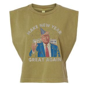 Trump Make New Year Great Again Happy New Years Eve Day 2025 Garment-Dyed Women's Muscle Tee