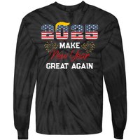 Trump Make New Year Great Again Happy New Years Eve Day 2025 Tie-Dye Long Sleeve Shirt