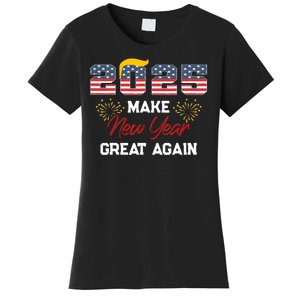 Trump Make New Year Great Again Happy New Years Eve Day 2025 Women's T-Shirt