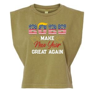 Trump Make New Year Great Again Happy New Years Eve Day 2025 Garment-Dyed Women's Muscle Tee