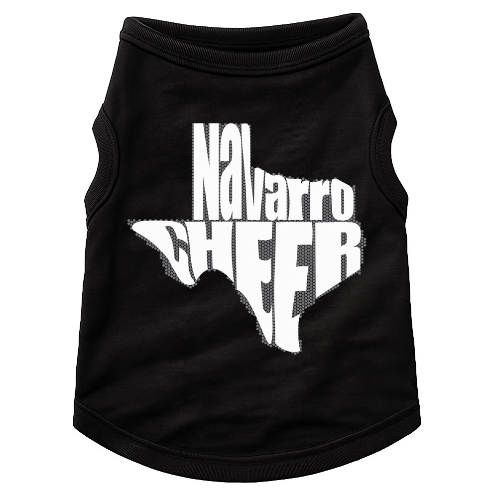 Texas Map Navarro Cheer Apparel Gift Navarro Cheer Gift Doggie Tank