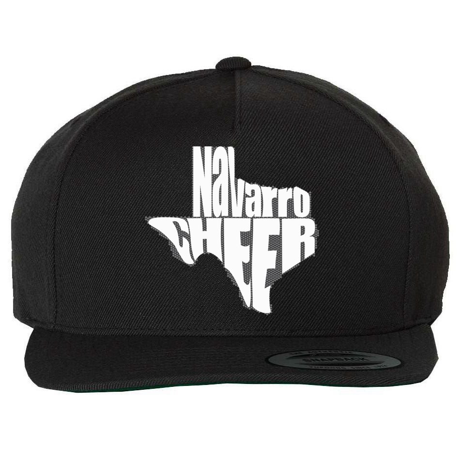 Texas Map Navarro Cheer Apparel Gift Navarro Cheer Gift Wool Snapback Cap