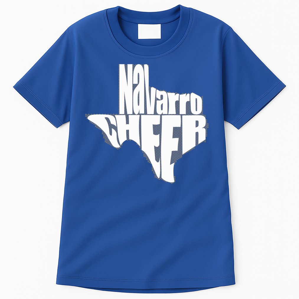 Texas Map Navarro Cheer Apparel Gift Navarro Cheer Gift Tall T-Shirt