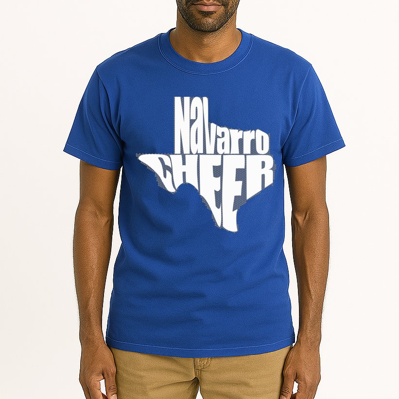 Texas Map Navarro Cheer Apparel Gift Navarro Cheer Gift Tall T-Shirt