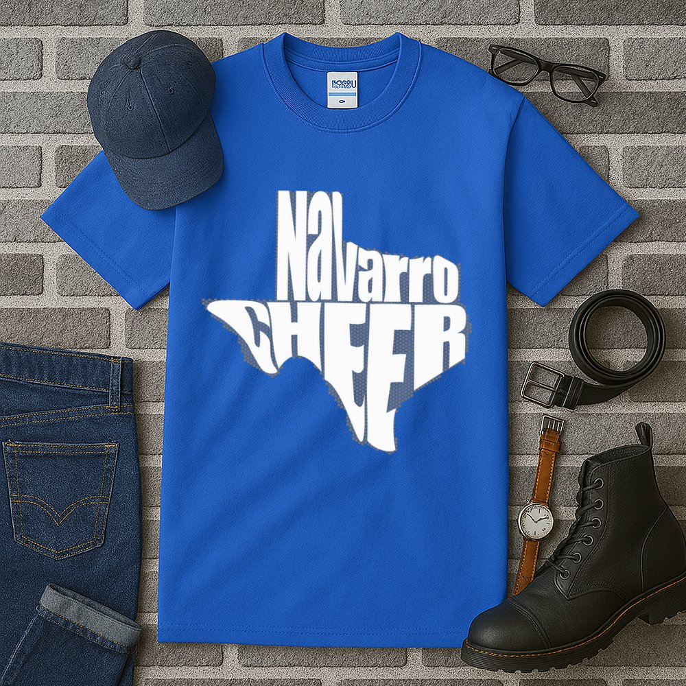 Texas Map Navarro Cheer Apparel Gift Navarro Cheer Gift Tall T-Shirt
