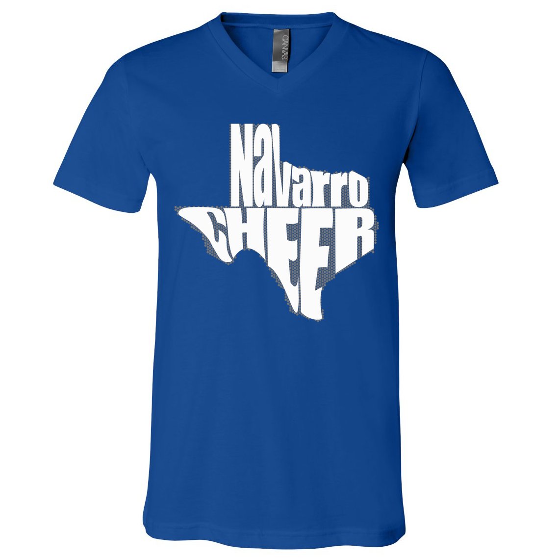 Texas Map Navarro Cheer Apparel Gift Navarro Cheer Gift V-Neck T-Shirt