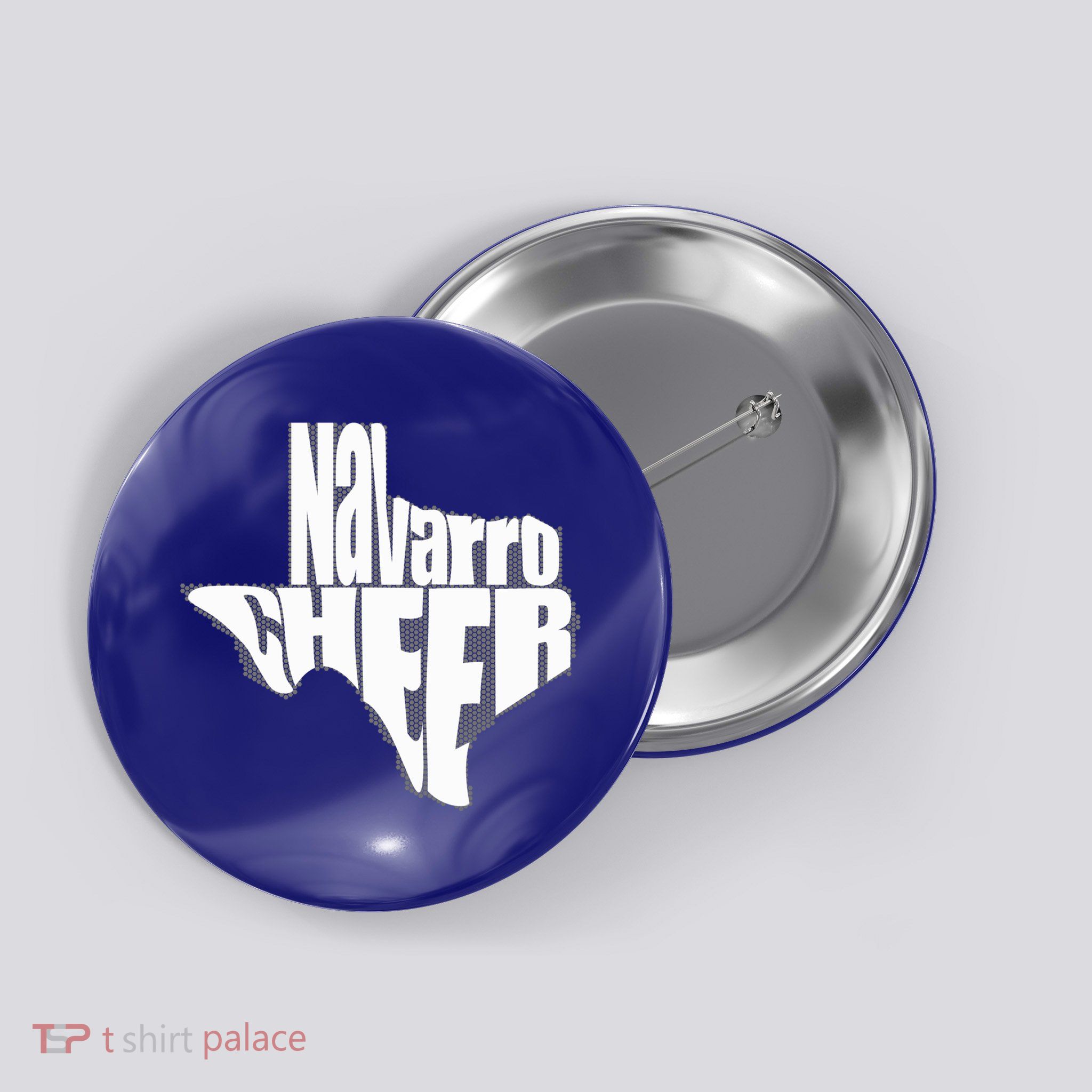 Texas Map Navarro Cheer Apparel Gift Navarro Cheer Gift Button