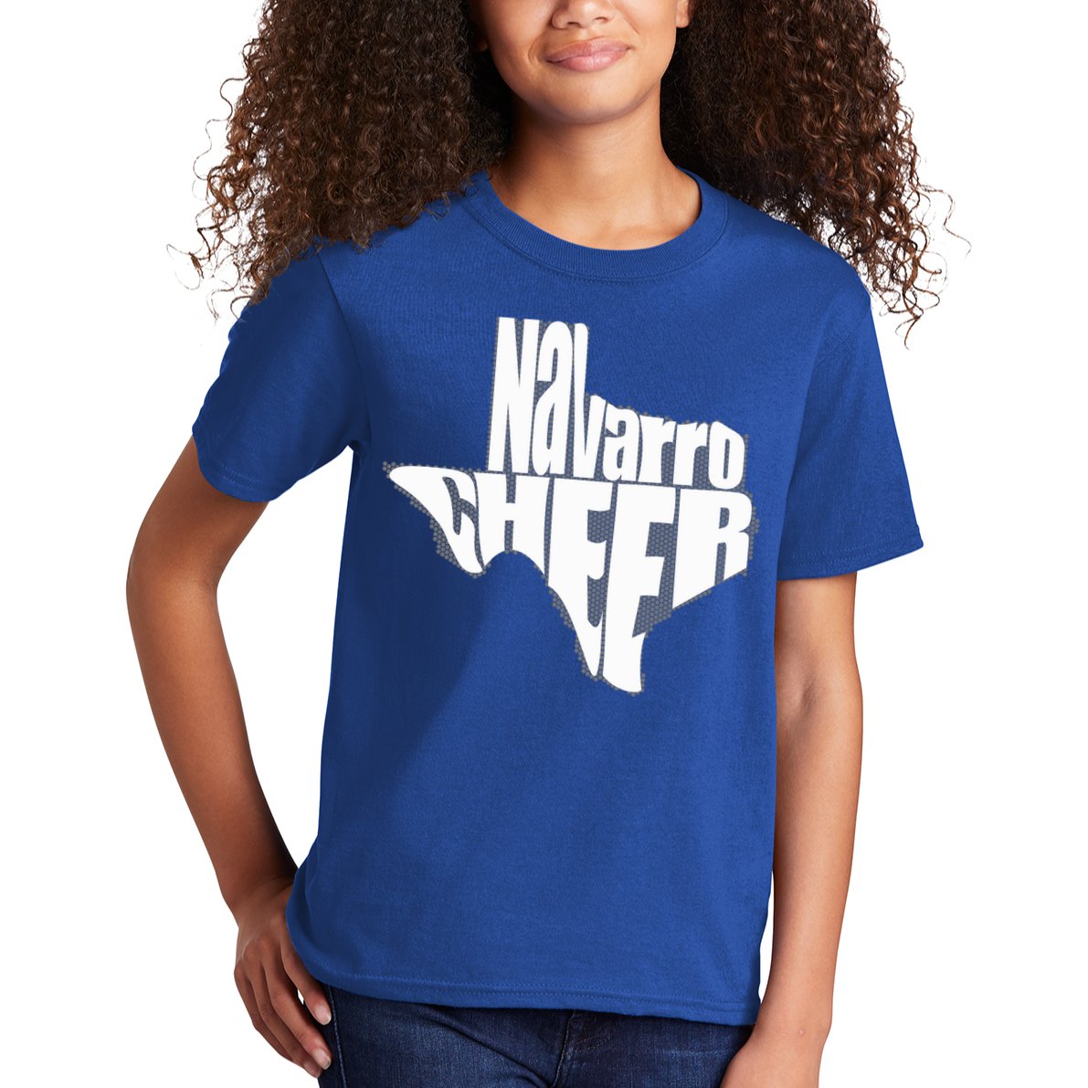 Texas Map Navarro Cheer Apparel Gift Navarro Cheer Gift Kids T-Shirt