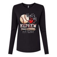 ThatS My Nephew Out There Baseball Aunt Auntie MotherS Day Womens Cotton Relaxed Long Sleeve T-Shirt