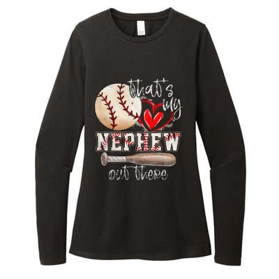 ThatS My Nephew Out There Baseball Aunt Auntie MotherS Day Womens CVC Long Sleeve Shirt