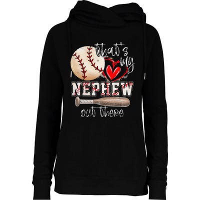 ThatS My Nephew Out There Baseball Aunt Auntie MotherS Day Womens Funnel Neck Pullover Hood