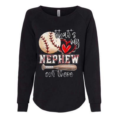 ThatS My Nephew Out There Baseball Aunt Auntie MotherS Day Womens California Wash Sweatshirt