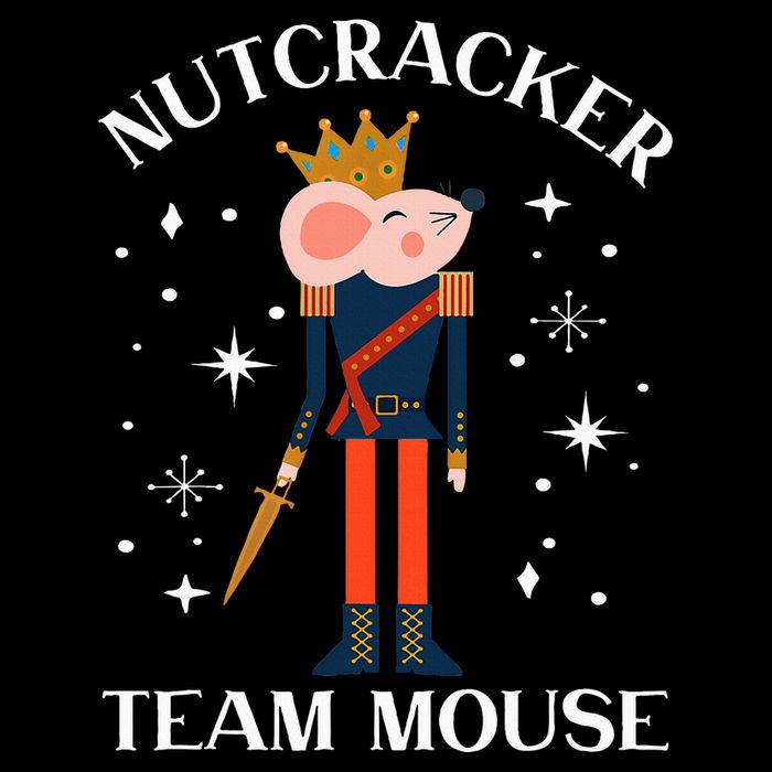 Team Mouse Nutcracker Christmas Dance Funny Soldier Button
