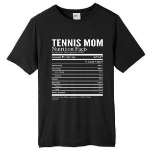 Tennis Mom Nutritional Facts Funny Gift Tall Fusion ChromaSoft Performance T-Shirt