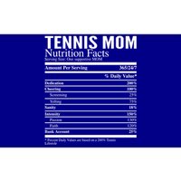 Tennis Mom Nutritional Facts Funny Gift Bumper Sticker