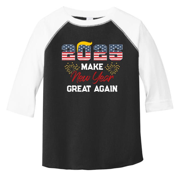 Trump Make New Year Great Again Happy New Years Eve Day 2025 Toddler Fine Jersey T-Shirt