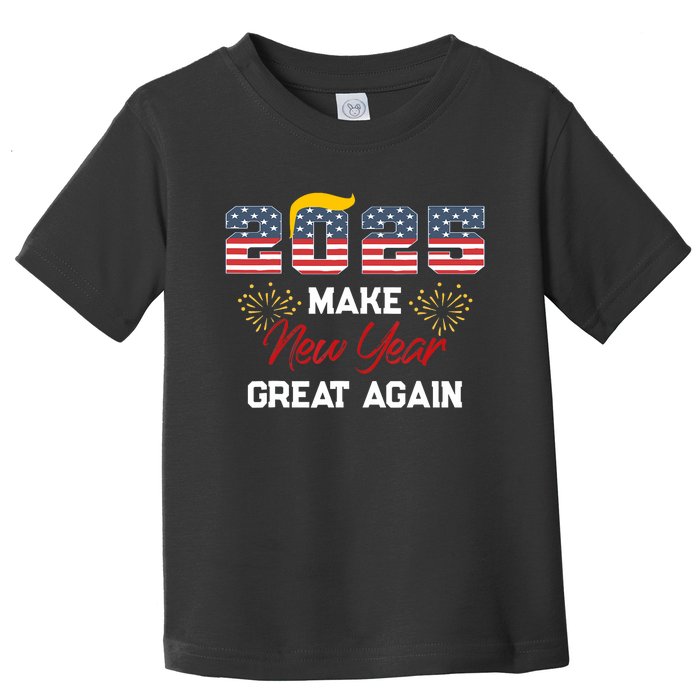 Trump Make New Year Great Again Happy New Years Eve Day 2025 Toddler T-Shirt