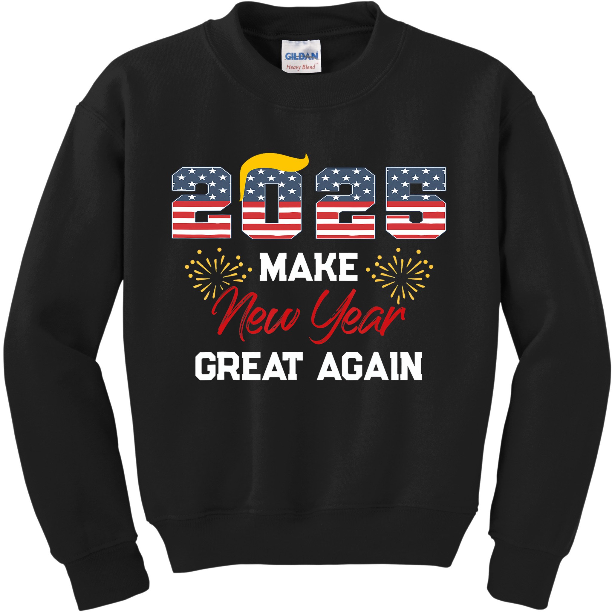 Trump Make New Year Great Again Happy New Years Eve Day 2025 Kids Sweatshirt
