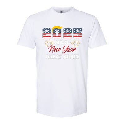 Trump Make New Year Great Again Happy New Years Eve Day 2025 Softstyle CVC T-Shirt