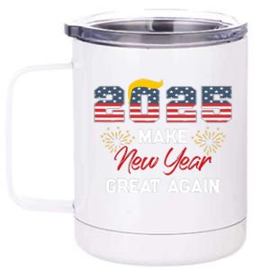 Trump Make New Year Great Again Happy New Years Eve Day 2025 12 oz Stainless Steel Tumbler Cup