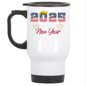 Trump Make New Year Great Again Happy New Years Eve Day 2025 Stainless Steel Travel Mug