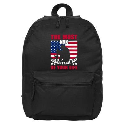 The Most Non Forgettable Day Of Your Life Gift Memorial Day 16 in Basic Backpack