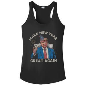 Trump Make New Year Great Again Happy New Years Eve Day 2025 Ladies PosiCharge Competitor Racerback Tank