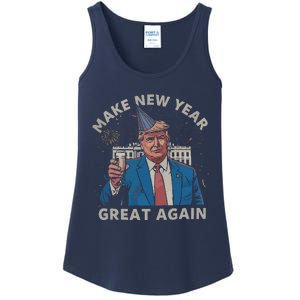 Trump Make New Year Great Again Happy New Years Eve Day 2025 Ladies Essential Tank