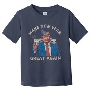 Trump Make New Year Great Again Happy New Years Eve Day 2025 Toddler T-Shirt