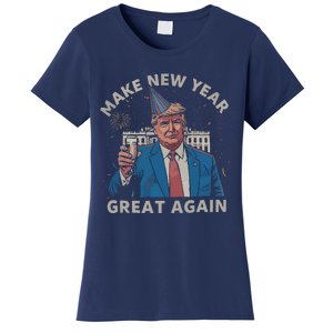 Trump Make New Year Great Again Happy New Years Eve Day 2025 Women's T-Shirt